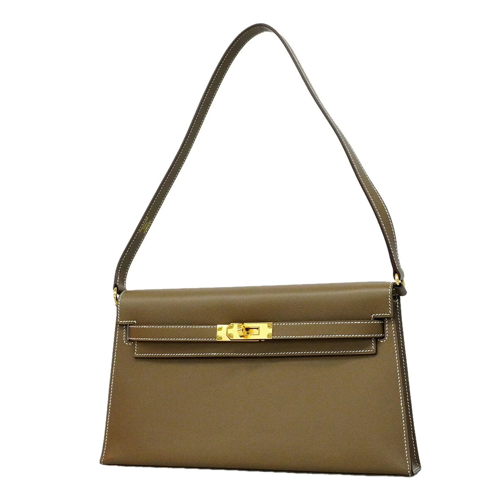 Hermes Kelly Elan Madame Shoulder Bag, Etoupe, B stamp, Ladies', P3509327
